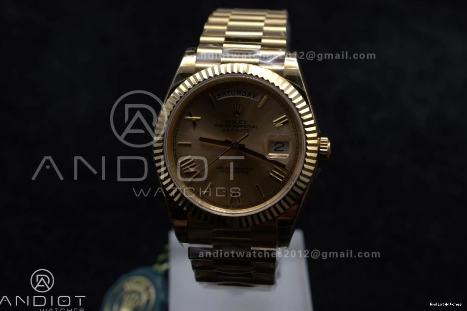 RG DayDate 40 Dial on Bracelet A GSF Weight Gold 390 OnTrend President Roman Gain 0113
